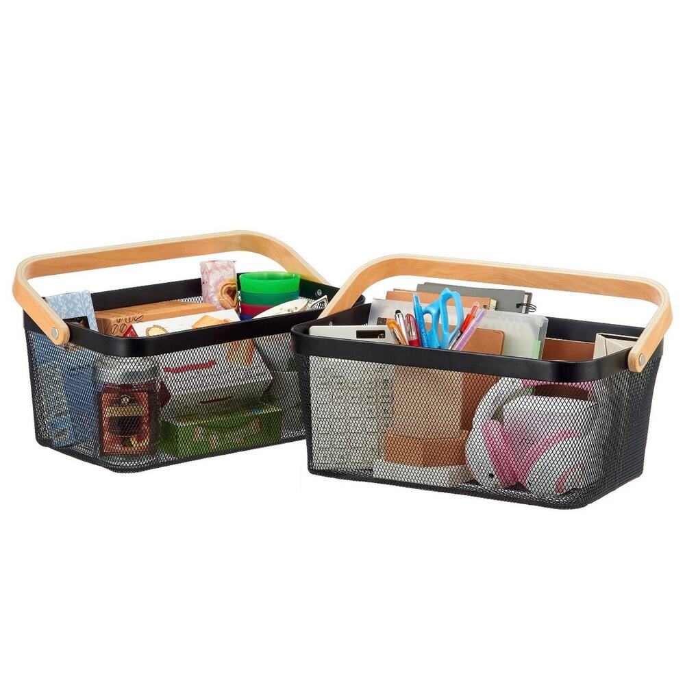 2 Edifice Mesh Basket with Handle 2pk